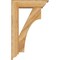 Ekena Millwork Westlake Traditional Rough Sawn Bracket w/ Offset Brace, Western Red Cedar, 6"W x 20"D x 32"H BKT0604X20X32WTL01RWR - alternate 4